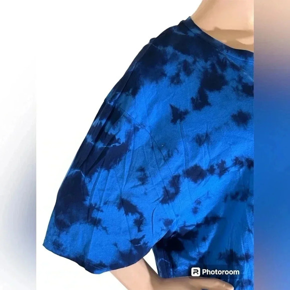 Goldie LeWinter Shirt Dress Tie Dye Size L 100% Pima Cotton Peru EUC!! - Picture 3 of 10